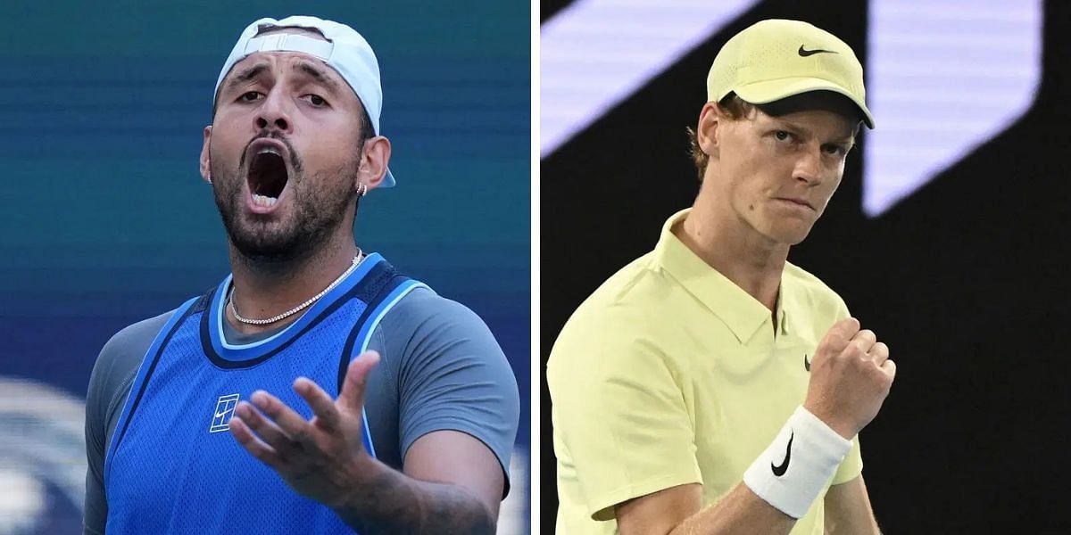 Nick Kyrgios (left), Jannik Sinner (right), Sources: Getty