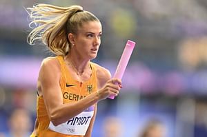 After transition to new event for 2025 season, Alica Schmidt shows draining aftermath of running 1800m in training