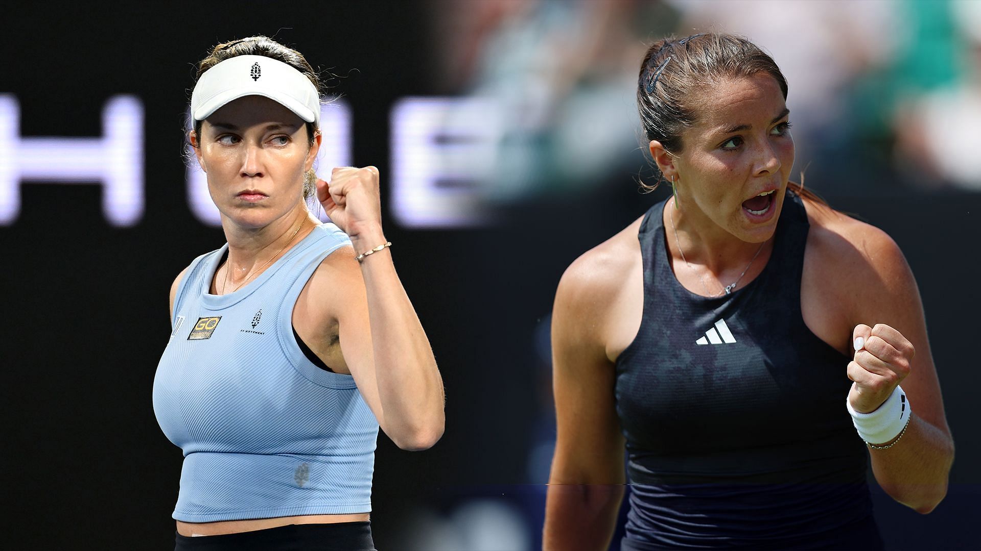 Danielle Collins vs Jodie Burrage is one of the first-round matches at the French Open 2025. (Photos: Getty)