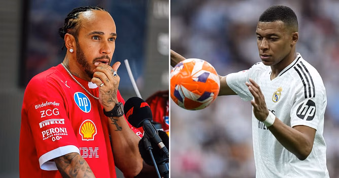F1 meets Football as Sir Lewis Hamilton and Real Madrid star Kylian Mbappe team up for an EA Sports event