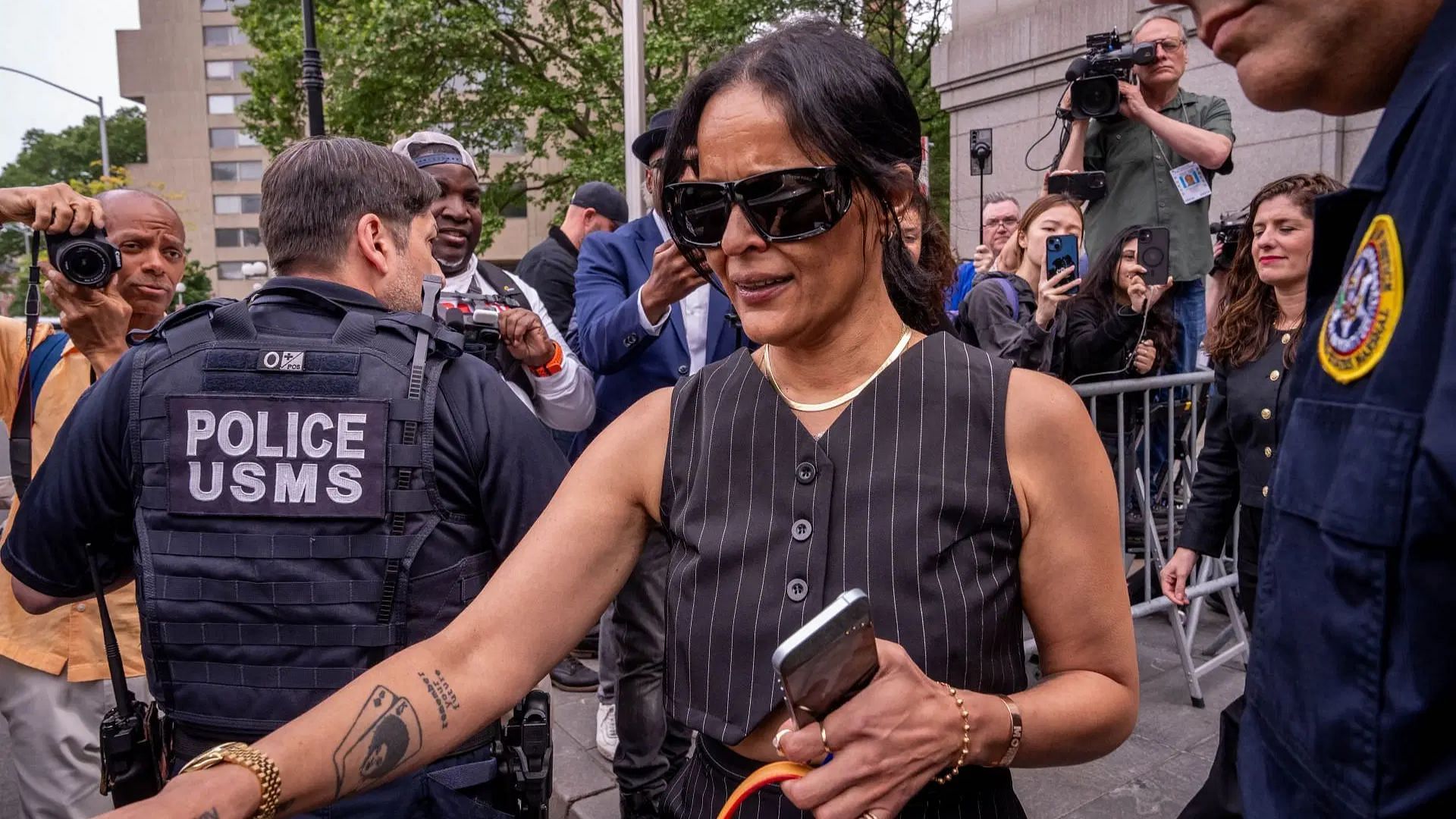 Ex-assistant Capricorn Clark leaves after testifying in the Sean &quot;Diddy&quot; Combs sex trafficking trial at Manhattan Federal Court (Image via Getty)