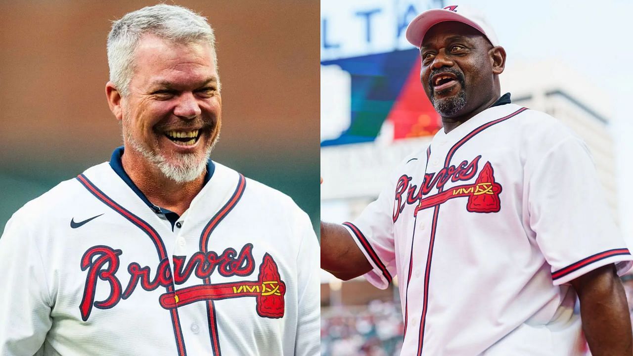 Chipper Jones (L) and Marquis Grissom (R) (Images from - Getty)