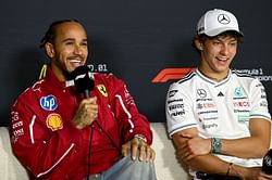 Watch: Kimi Antonelli gets emotional reading Lewis Hamilton's message for him in the Mercedes motorhome in Imola