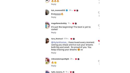 Tara Thomas' reaction