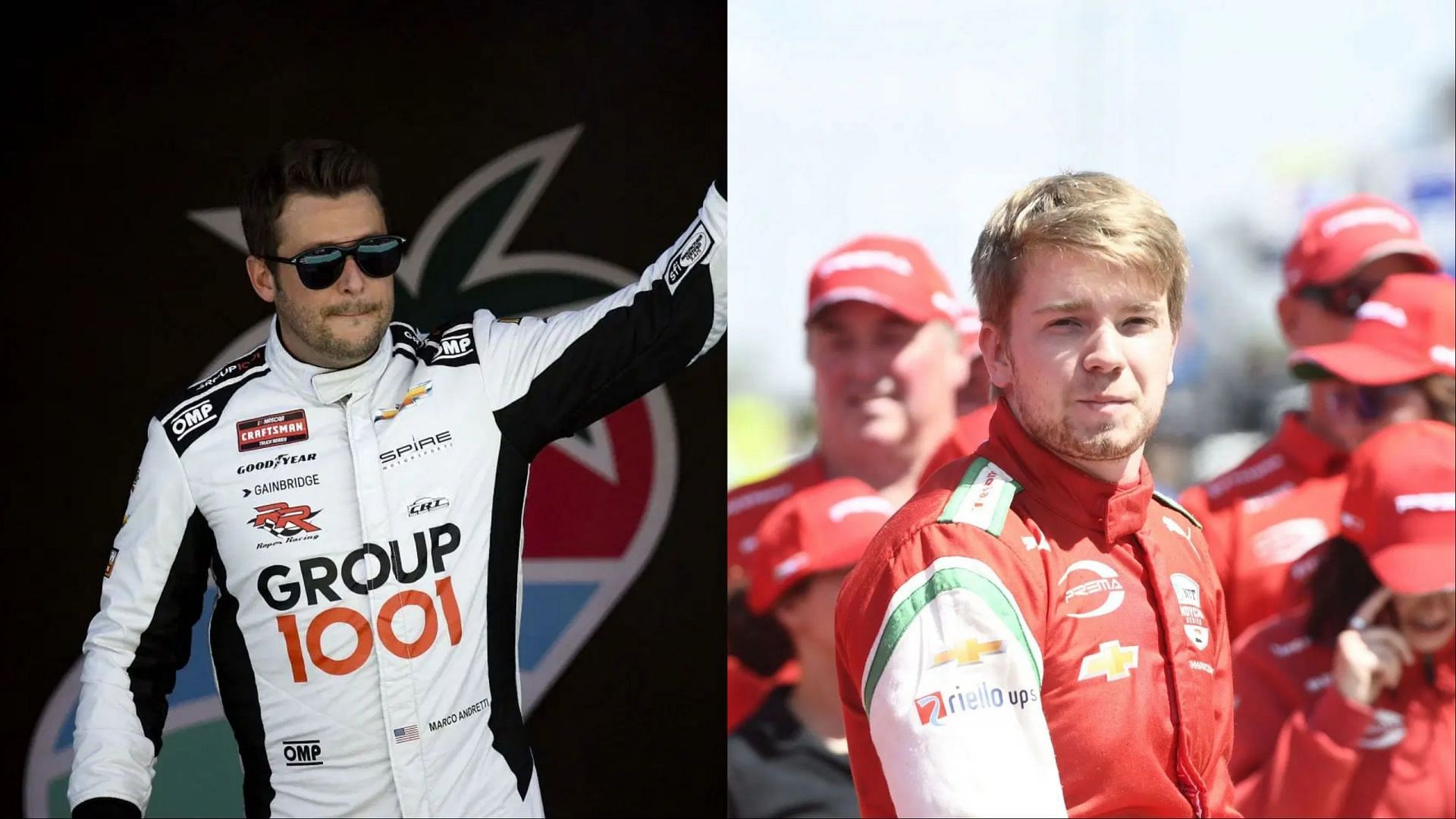 Image Credits: Getty, L: Marco Andretti; R: Robert Shwartzman