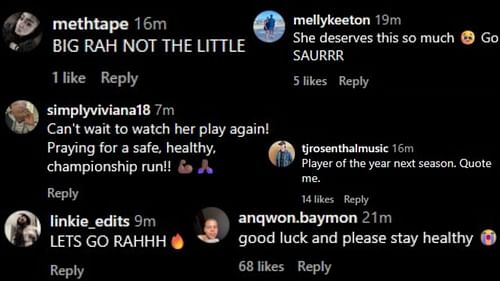 Images via the comments of the Instagram post.