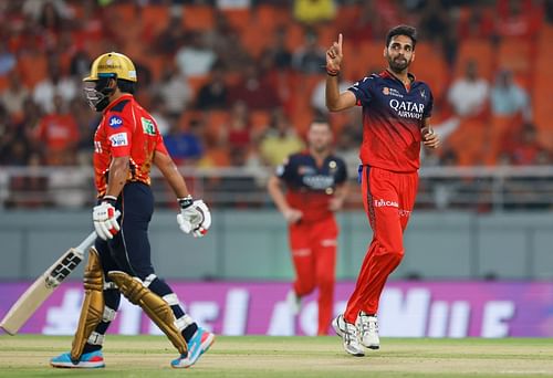 Prabhsimran Singh was caught behind off Bhuvneshwar Kumar's bowling. [P/C: Getty]