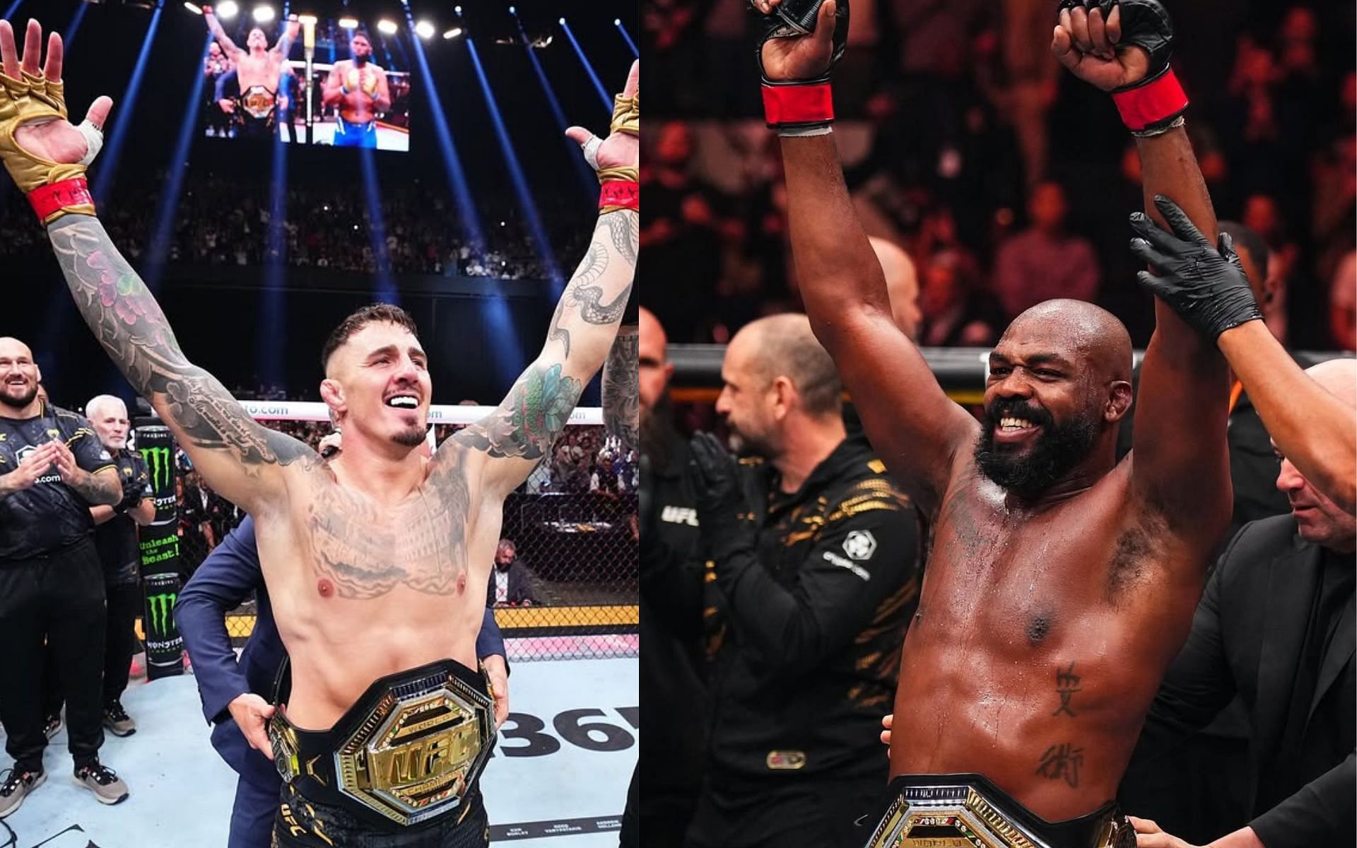 Tom Aspinall desperately wants to fight Jon Jones [Image Courtesy: @jonnybones and @tomaspinallofficial on Instagram]