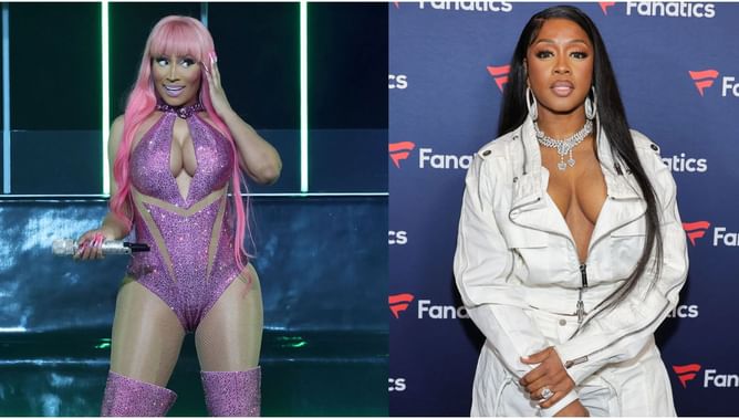 “Second hand embarrassment for Papoose” - Internet reacts as Claressa Shields invites Nicki Minaj to watch Remy Ma fight amid feud