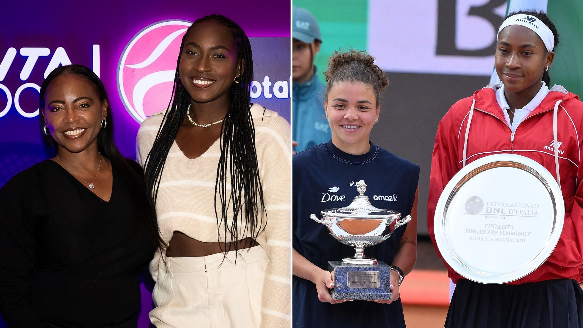 Coco Gauff and Jasmine Paolini