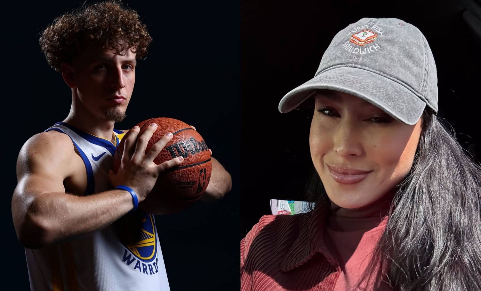 Brandin Podziemski and Meena Harris
