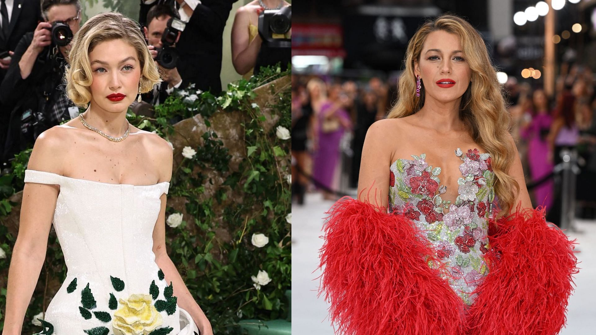 From L to R, Gigi Hadid and Blake Lively, image via Getty Images