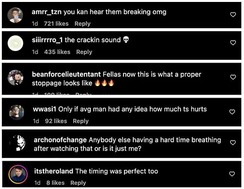 Comments from Instagram