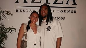 Jonathan Brooks' girlfriend Baylea Brandon opens up about her first meeting with Panthers RB