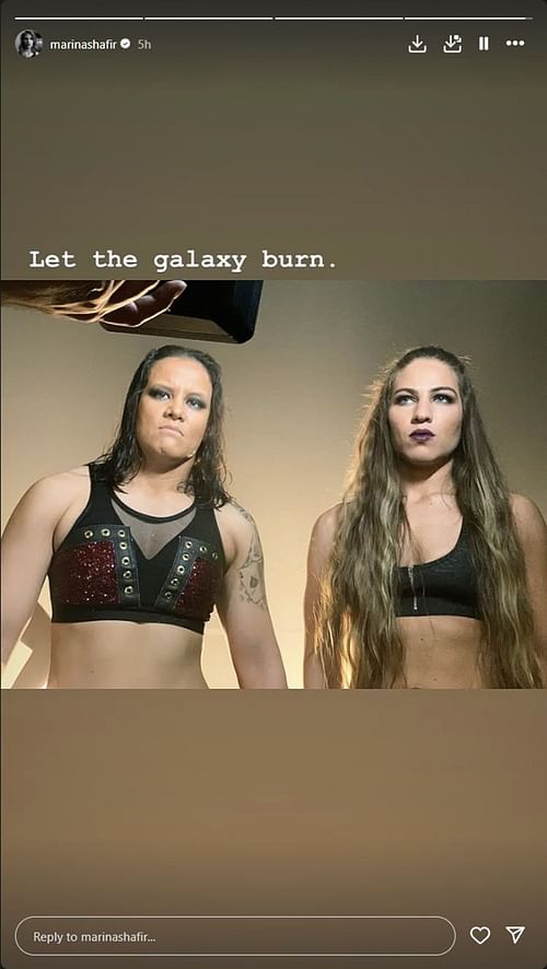 Image credit: Marina Shafir's Instagram Story