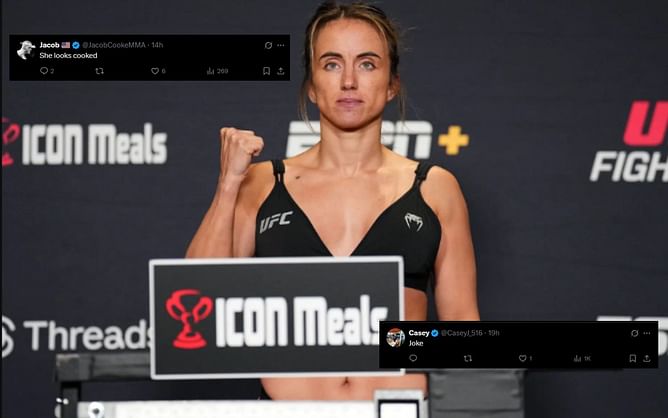"She looks cooked," "Joke" - Fans react as Maycee Barber misses weight for UFC Vegas 107, refuses further cut