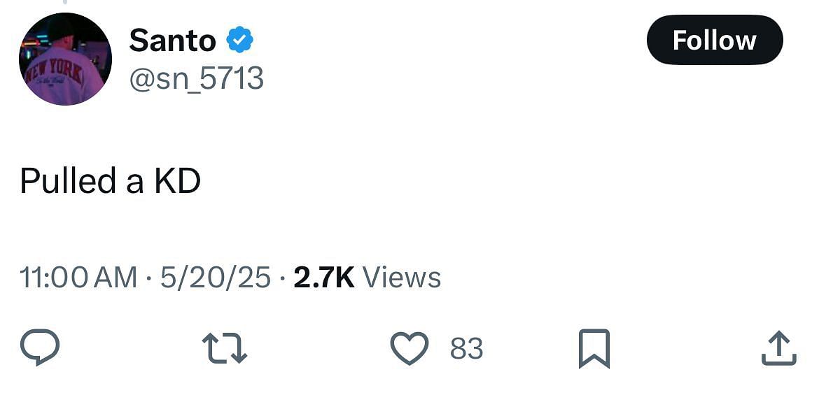 A reply says Fland &quot;pulled a KD&quot; by transferring to Florida
