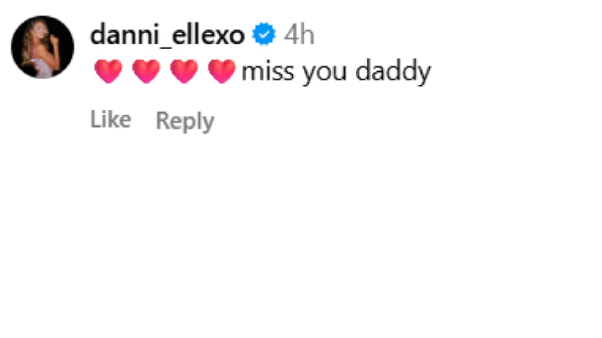 Harley Cameron&#039;s comment [Image credit: May&#039;s Instagram post]