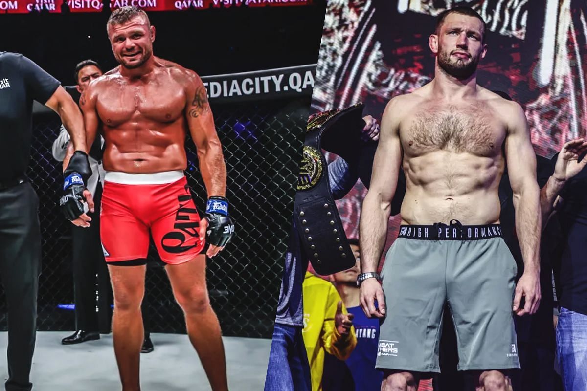 Anatoly Malykhin (left) and Reinier de Ridder (R)  | Image by ONE Championship