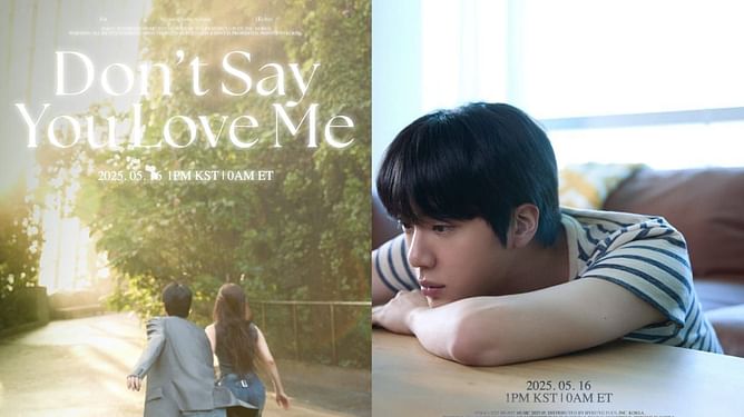 "This is gonna be a real tearjerker"- Fans react to BTS' Jin's 'Don't Say You Love Me' main track poster