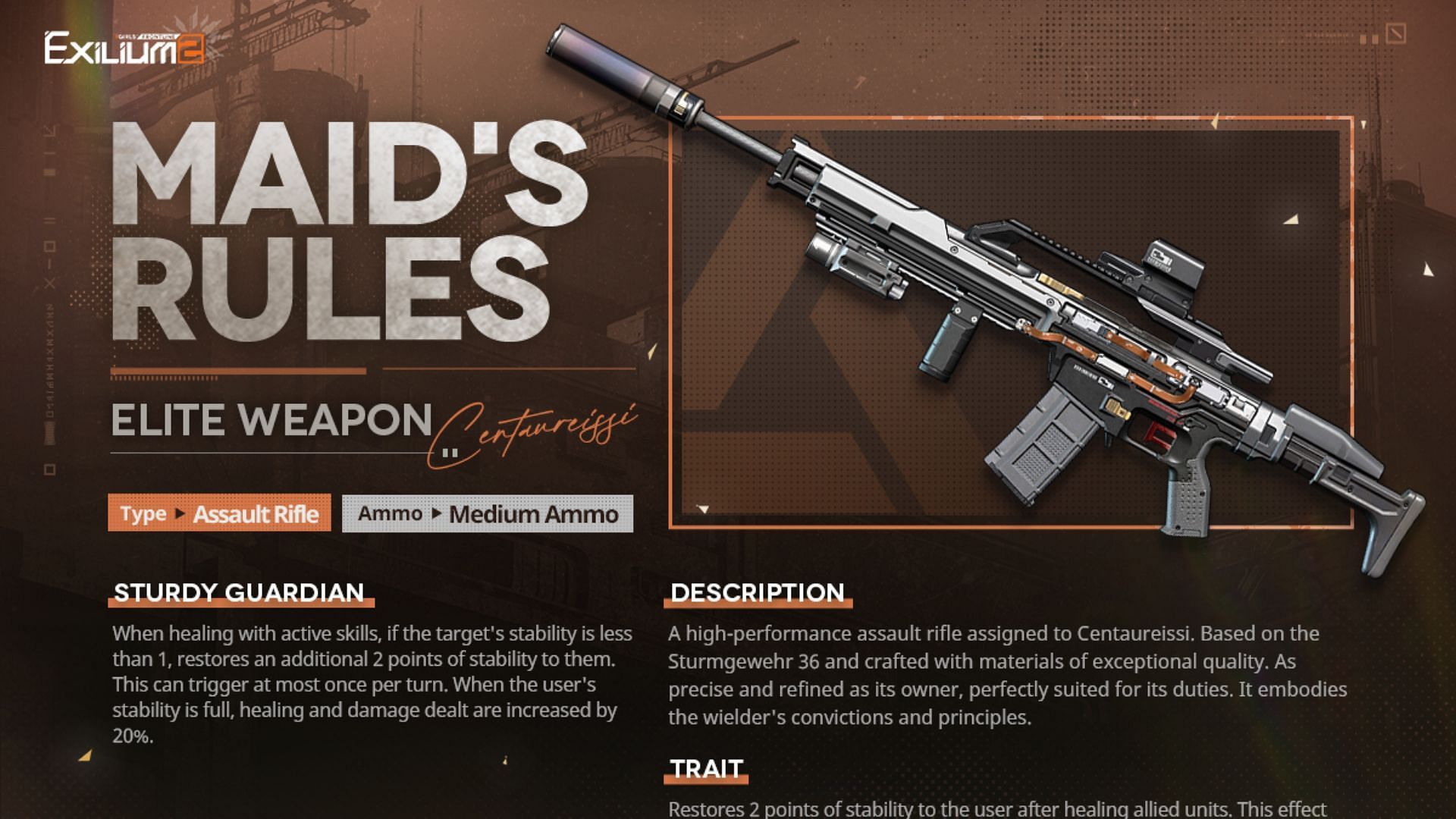 Maids&#039;s Rules weapon (Image via Sunborn
