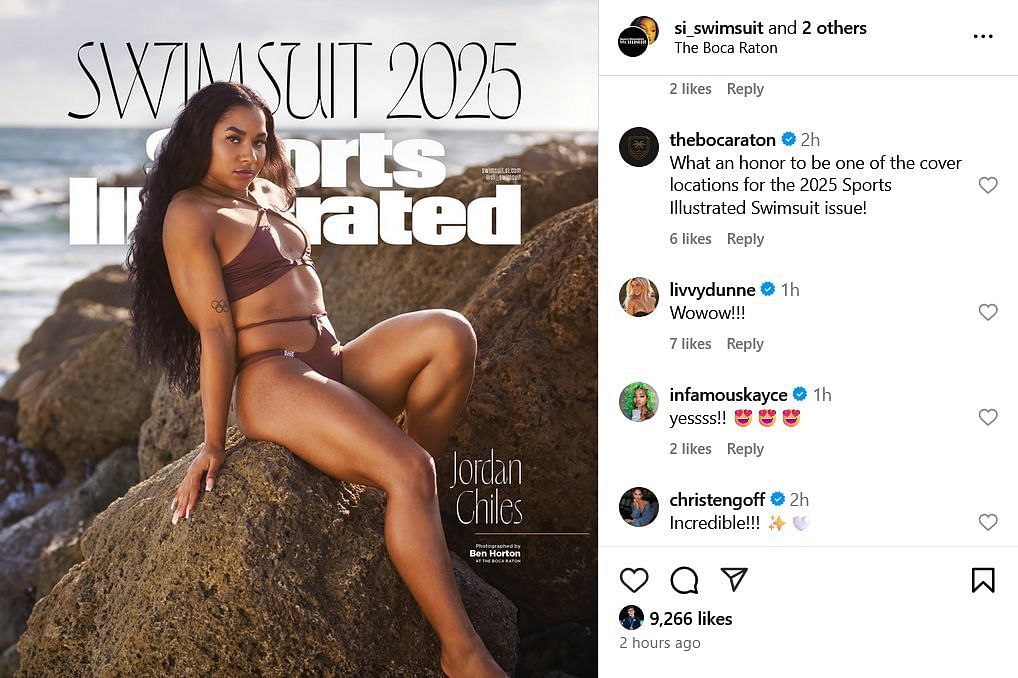 Screenshot Dunne's Comment Screenshot. Kredity - IG/ @Si_swimsuit