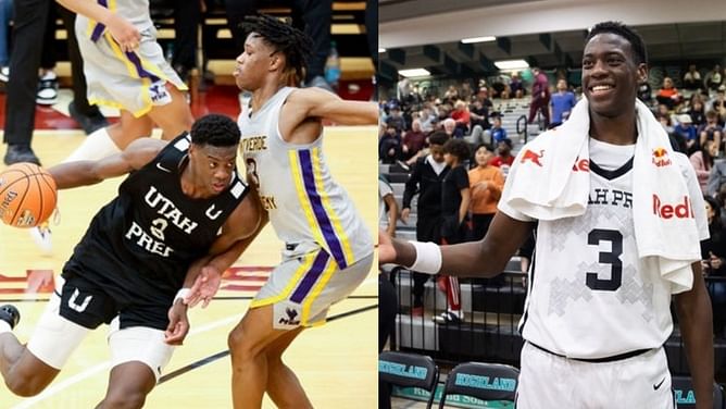 "You know why Giannis (Antetokounmpo) looks the way he is": $3.8 million NIL-valued AJ Dybantsa introduces BYU coaching and support staff