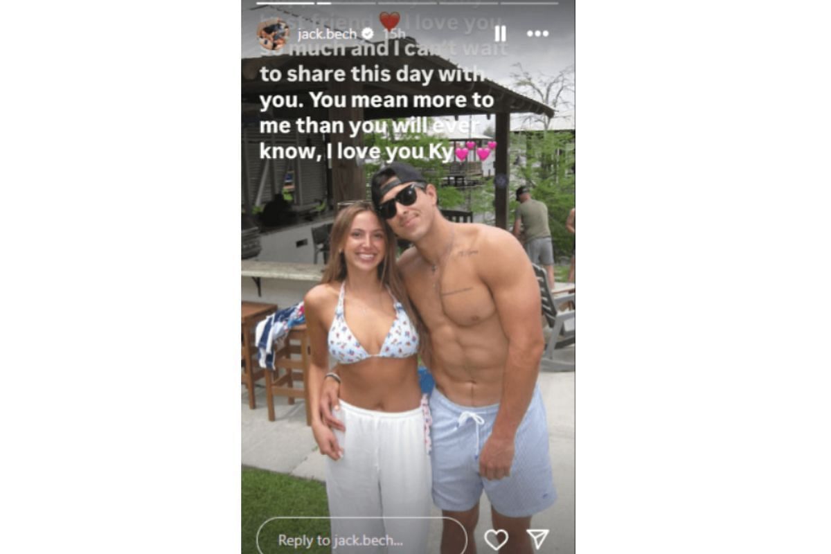 Jack Bech shares heartfelt birthday post for girlfriend Kylie Young (image credit: instagram/jack.bech)