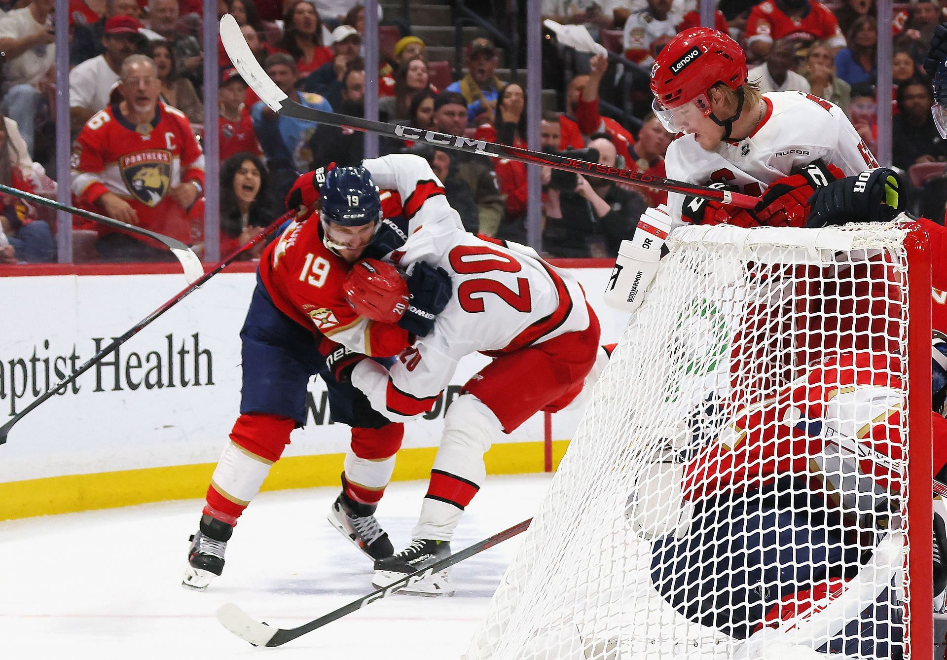 Matthew Tkachuk went after Sebastian Aho (Getty)