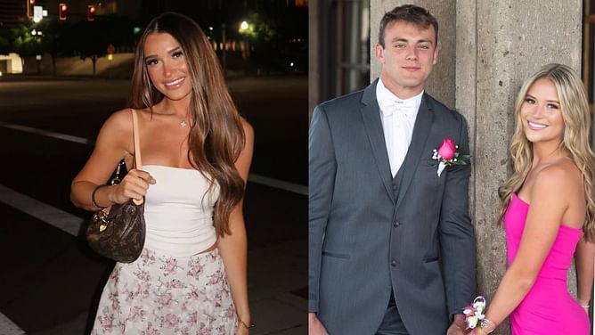 Jaxson Dart's ex-girlfriend Lola Sexton sends 1-word message to Brock Bowers' GF Cameron Rose Newell on her graduation