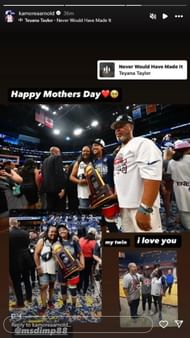 Images via KK Arnold's Instagram story.