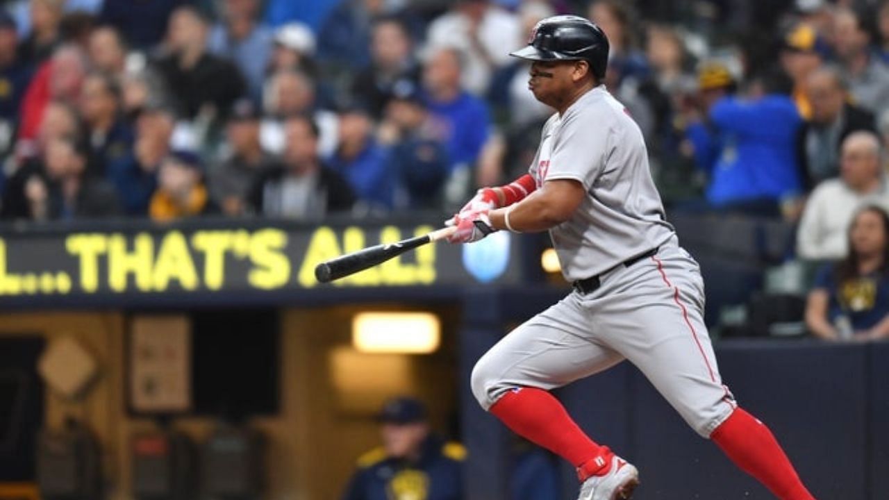 Rafael Devers in action for the Red Sox. [Credits: IMAGN]
