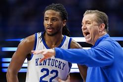 PIC: John Calipari reunites with former Kentucky standout Cason Wallace ahead of OKC vs Denver Game 2