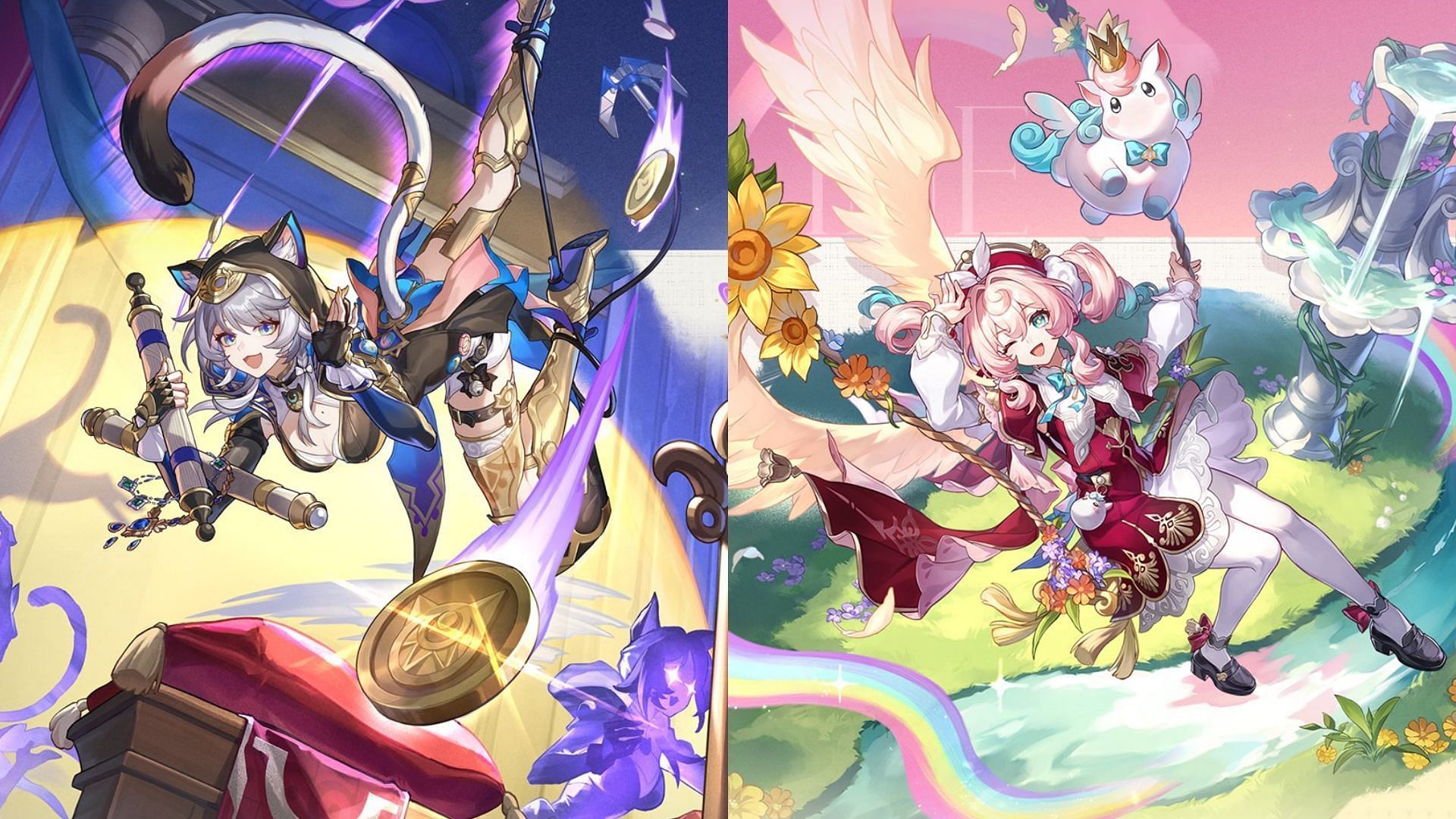Cipher and Hyacine from Honkai Star Rail (Image via HoYoverse)