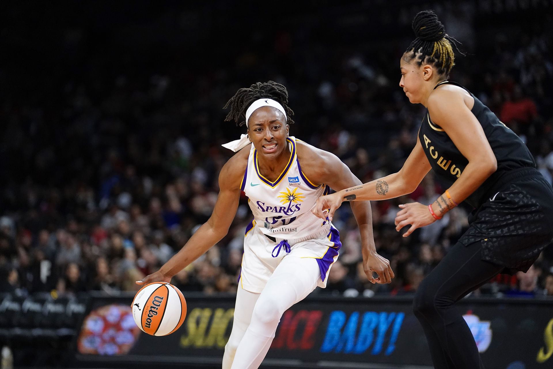 WNBA: Los Angeles Sparks at Las Vegas Aces - Source: Imagn