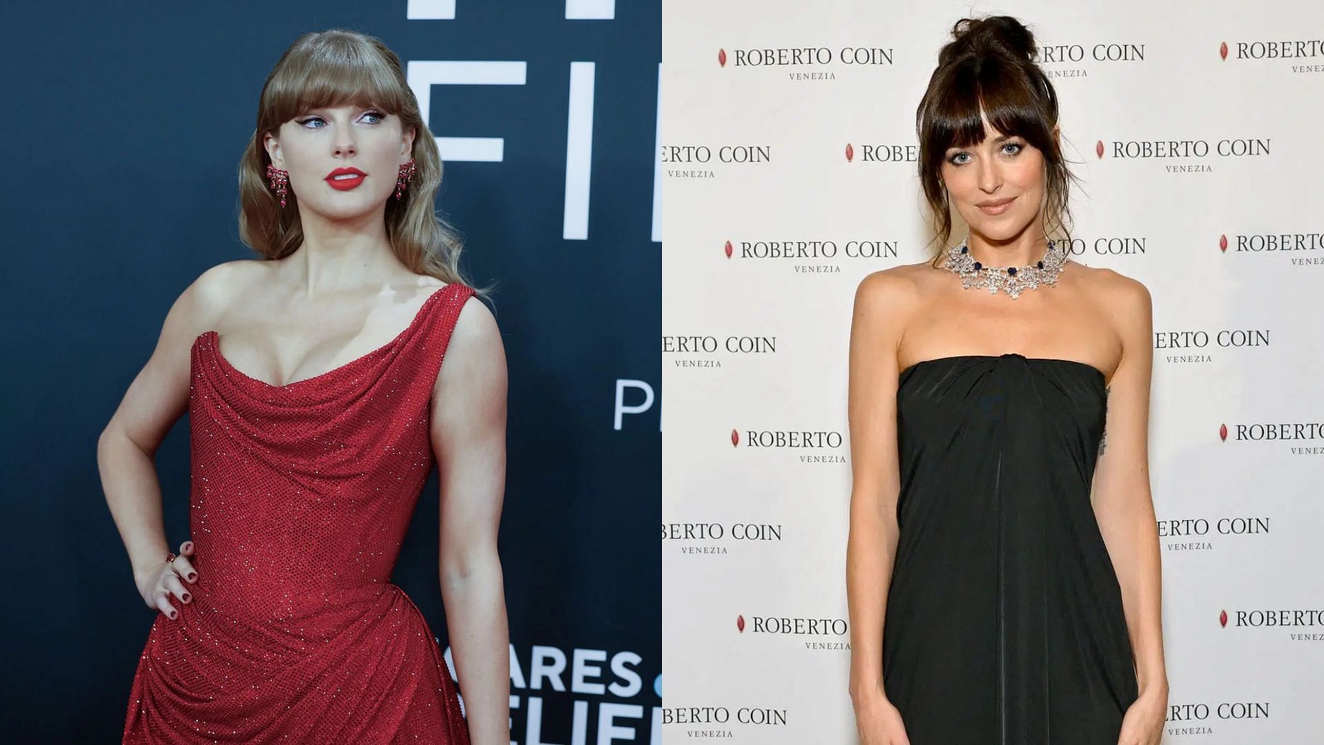 Taylor Swift and Dakota Johnson (All Images via Getty)