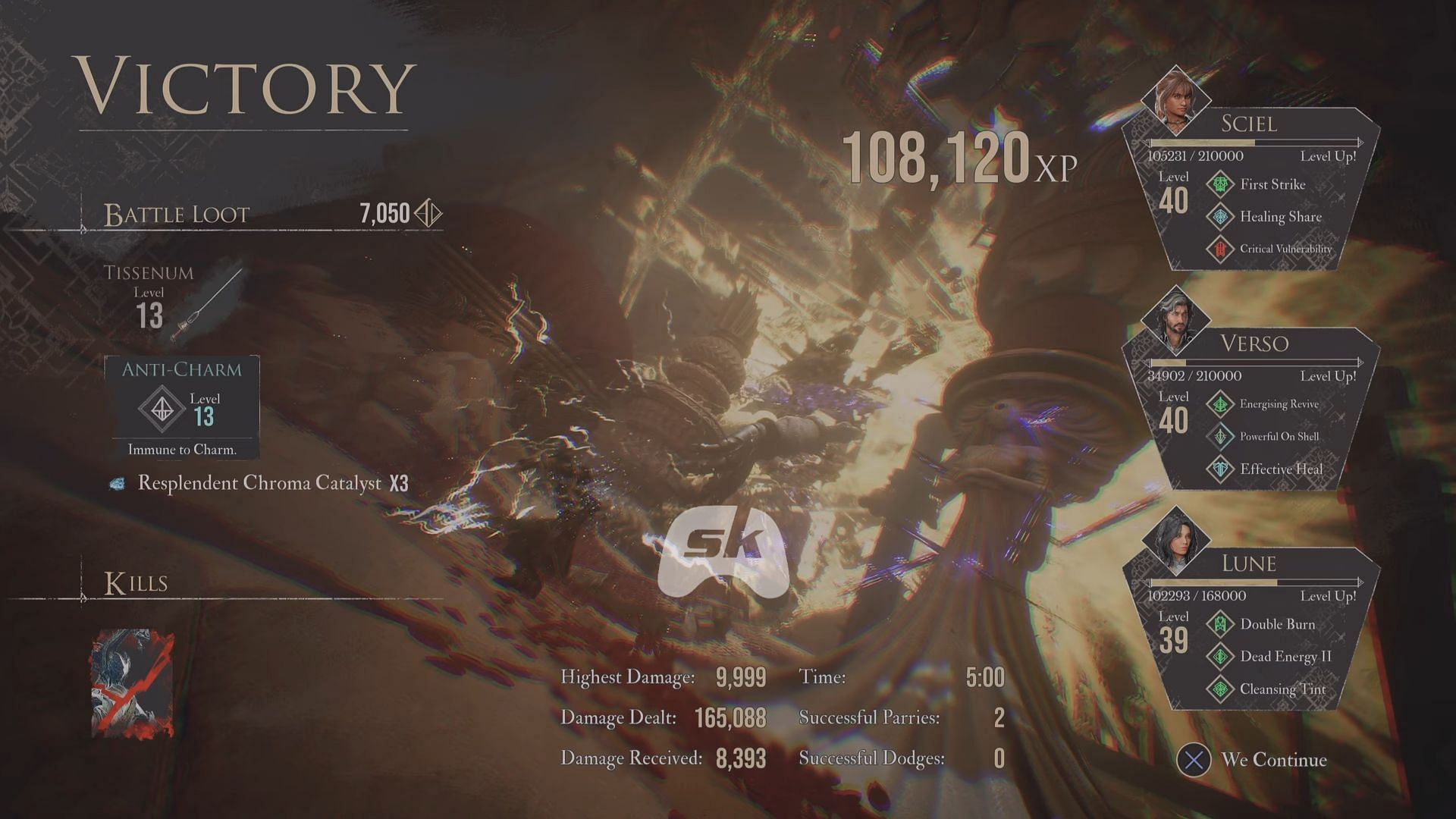 Rewards for defeating the boss (Image via Sportskeeda Gaming || Kepler Interactive)