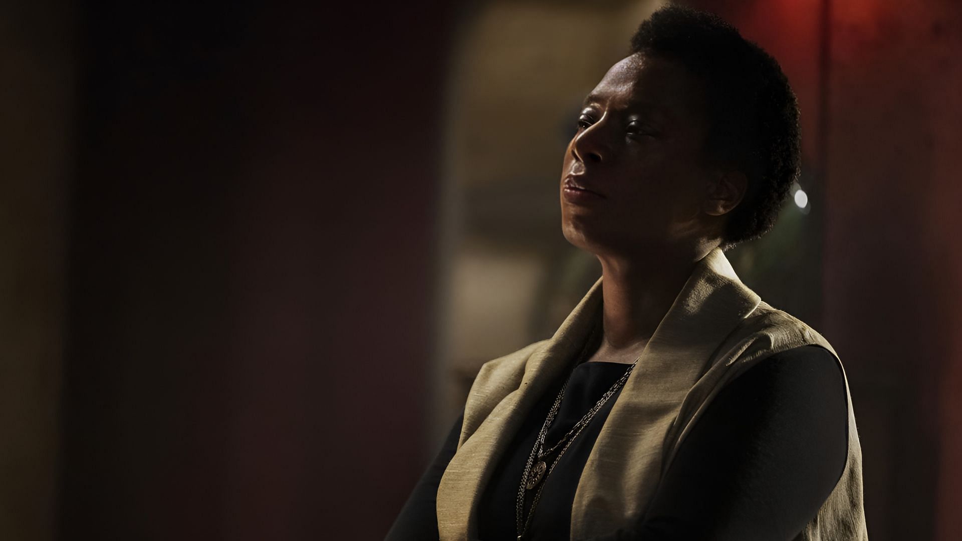 Tanya Moodie as Judge Meadows in Silo season 2. (Image via AppleTv)