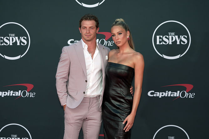 Braxton Berrios' GF Alix Earle takes special Texans WR's memento to Kentucky Derby getaway
