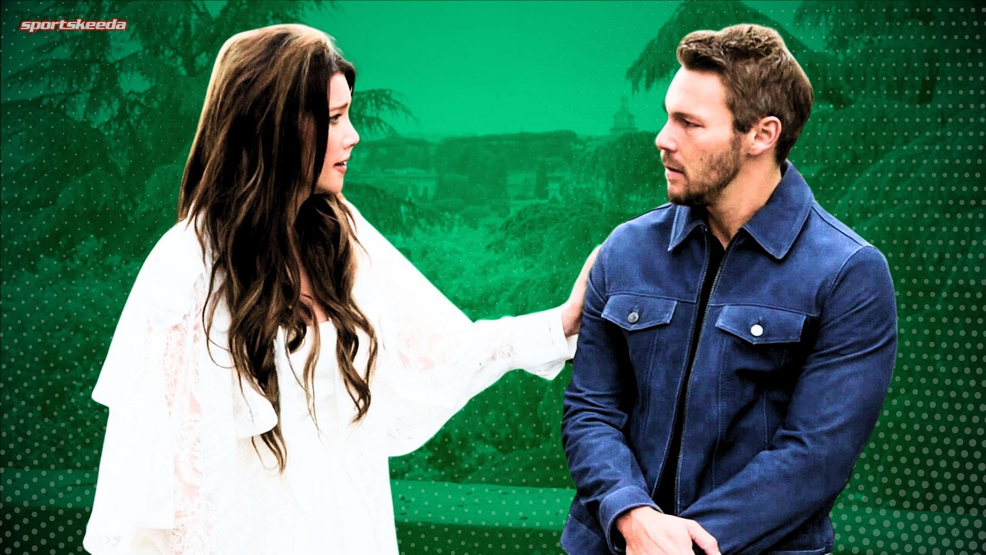 Liam and Steffy on The Bold and the Beautiful (Custom edit by Sportskeeda, Original Image [CBS])