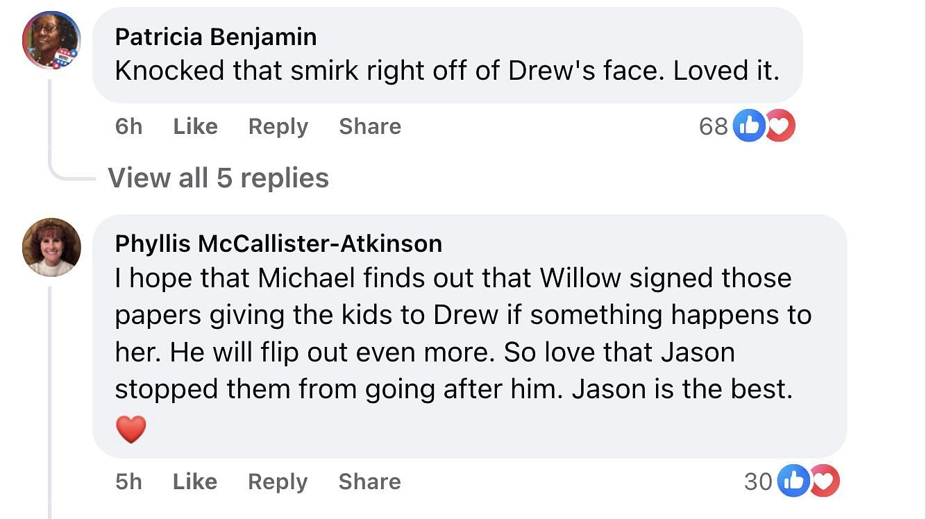 Comment about General Hospital (Image via Facebook)
