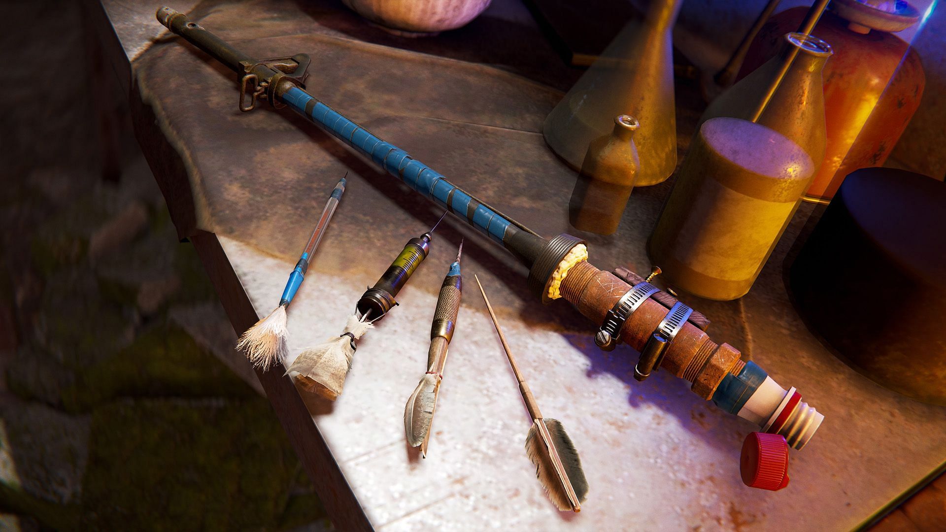 Blow Pipe in Rust (Image via Facepunch Studios)