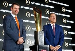 When ex Alabama HC Nick Saban jokingly accused Dabo Swinney of “disrespecting” his Alma mater