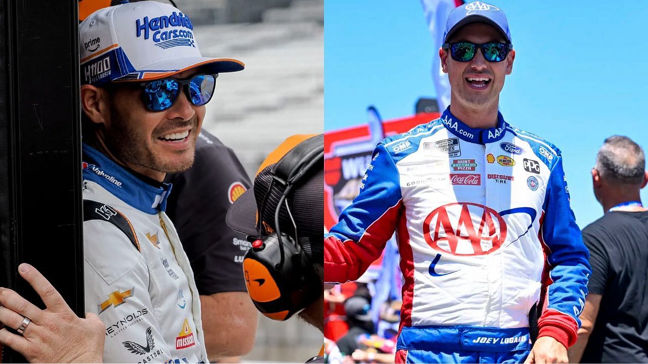 Kyle Larson (left) and Joey Logano (right): Source : IMAGN