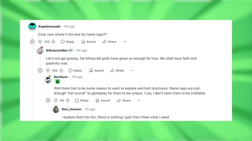 Redditors react to the new snapshot (Image via Reddit)