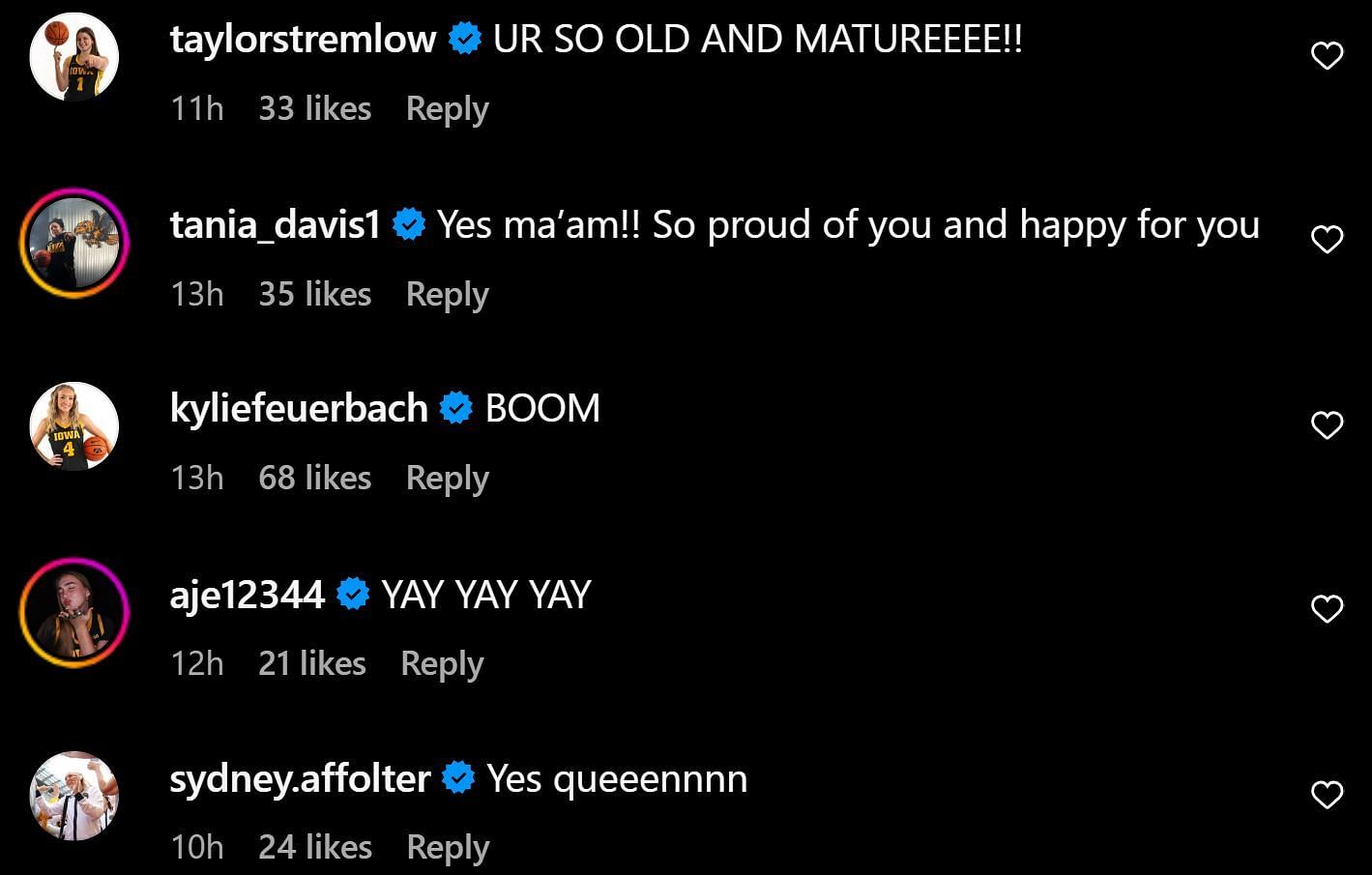 Comments on Lucy Olsen&#039;s post (@lucy3olsen/IG)