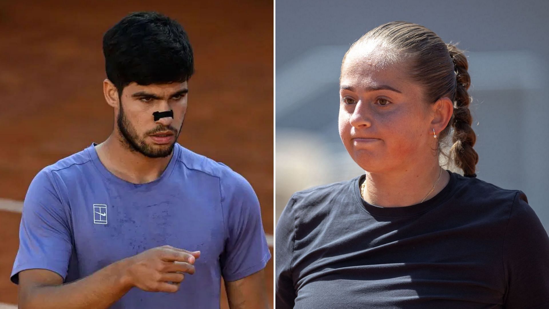Carlos Alcaraz and Jelena Ostapenko