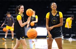 Iowa's Jada Gyamfi gets "fired up" from Caitlin Clark's inspirational answer about Fever's WNBA ambition