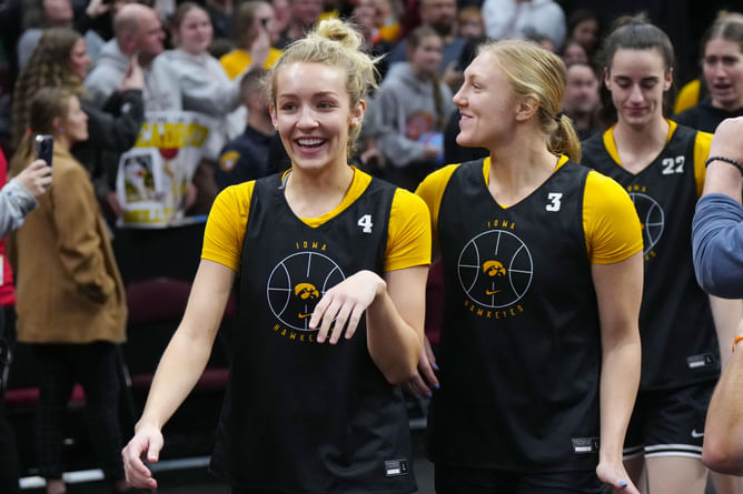 "My bestie always": Iowa's Sydney Affolter reacts to teammate Kylie Feuerbach's snaps from graduation day