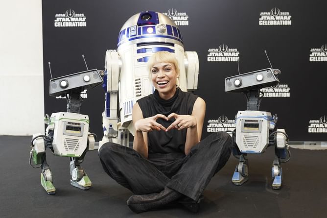 "& we’re off..." — Rosario Dawson teases that a new season of Ahsoka is in production